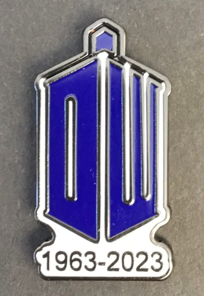 DOCTOR WHO 60th ANNIVERSARY TARDIS LOGO1963 2023 SOUVENIR ENAMEL PIN