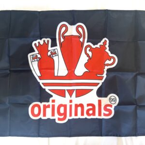 MAN UNITED TREBLE WINNERS BLACK FLAG