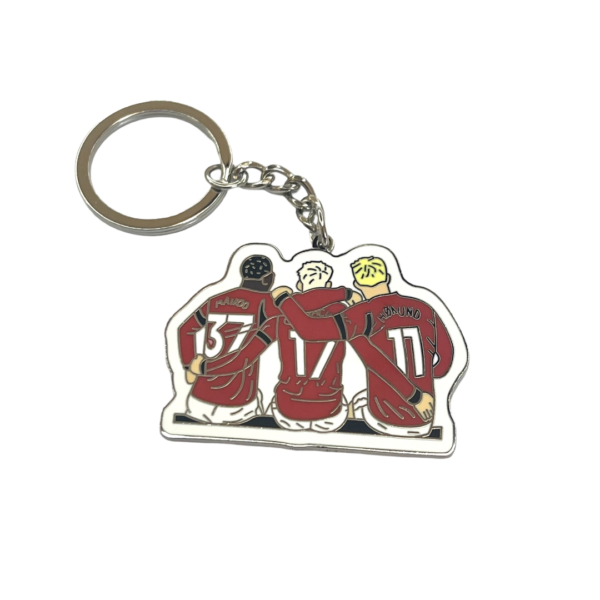 MAN UNITED KEYRING GARNACHO HOJLUND MAINOO