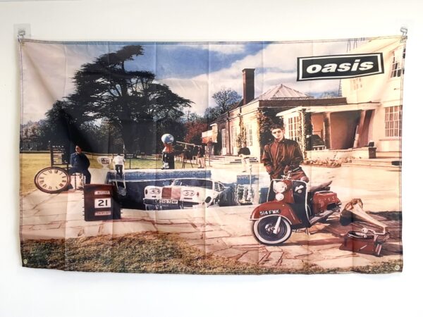 OASIS BE HERE NOW ALBUM COVER FLAG
