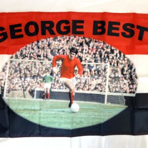 GEORGE BEST FLAG ICONIC IMAGE