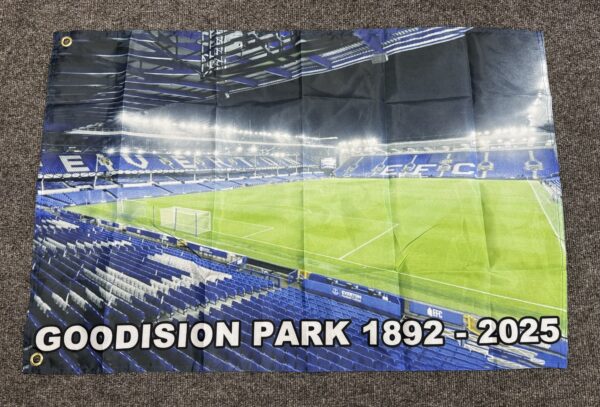 EVERTON FAREWELL GOODISON PARK FLAG