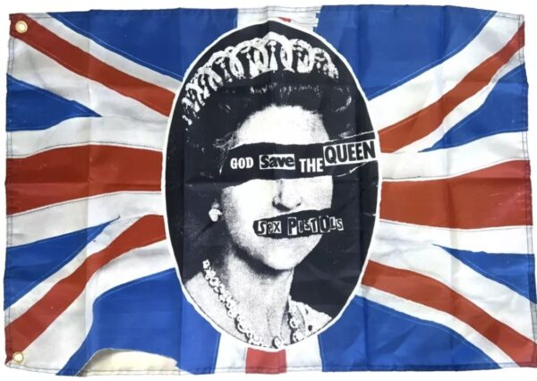 SEX PISTOLS FLAG GOD SAVE THE QUEEN