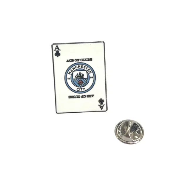 MANCHESTER CITY ACE OF CLUBS BADGE