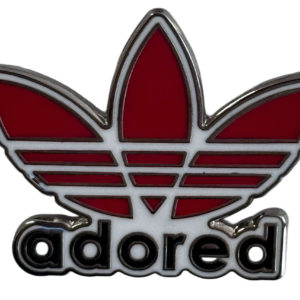 ADIDAS TREFOIL RED PIN BADGE