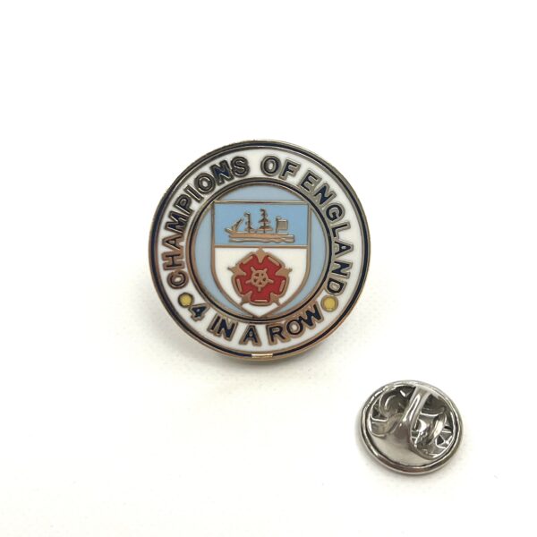 MANCHESTER CITY 4 TIMES LEAGUE CHAMPIONS BADGE