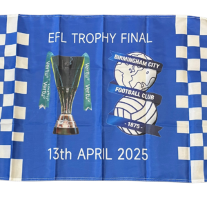 BIRMINGHAM CITY EFL TROPHY FINAL FLAG