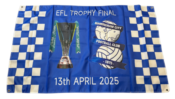 EFL TROPHY BIRMINGHAM CITY FINAL FLAG