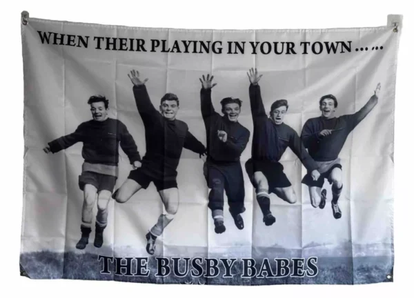 The Famous Bouncing Busby Babes Flag - 5x3