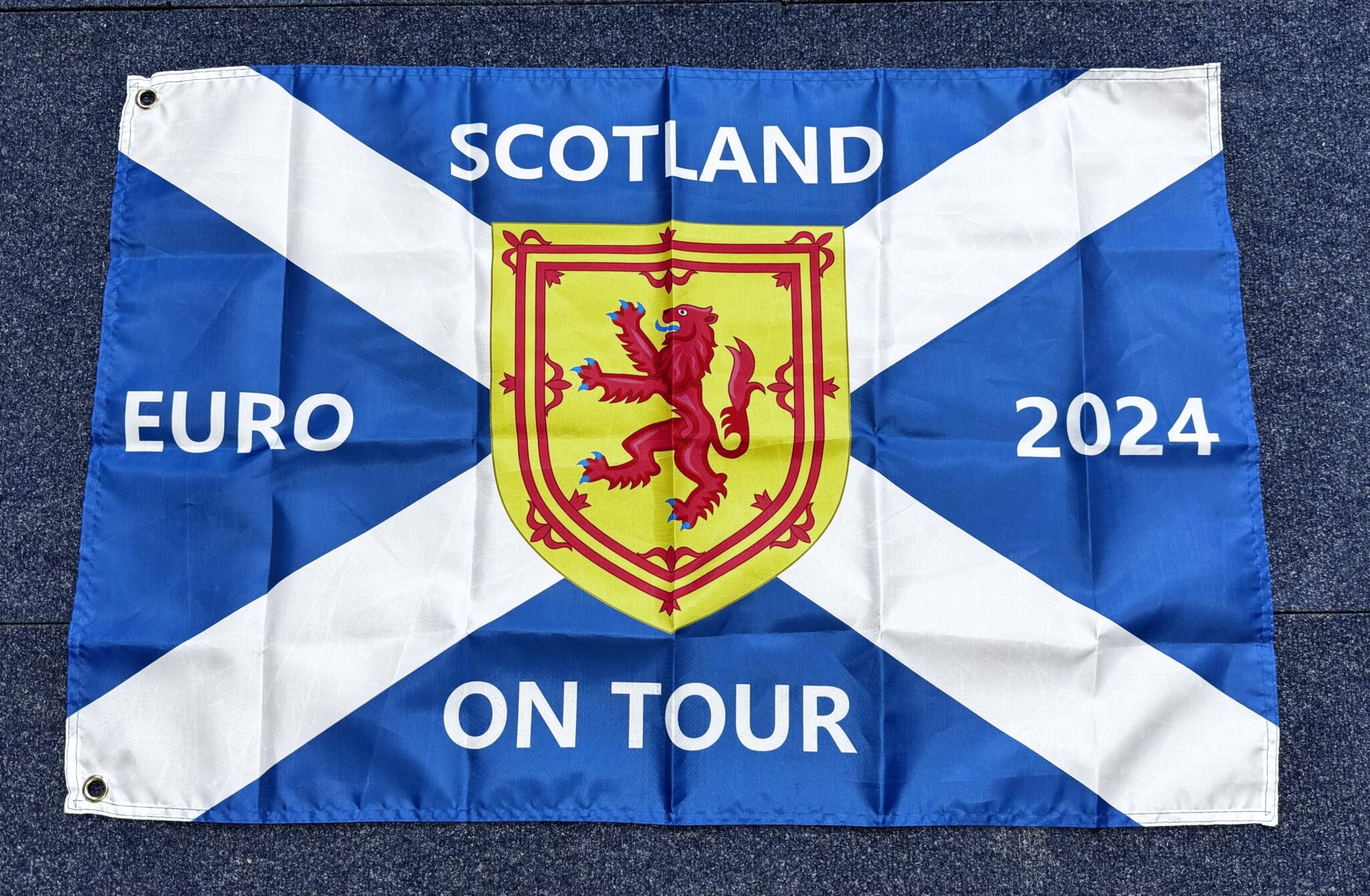 SCOTLAND ON TOUR EURO 2024 FOOTBALL TEAM SUPPORTERS FLAG 3x2 FOOT The
