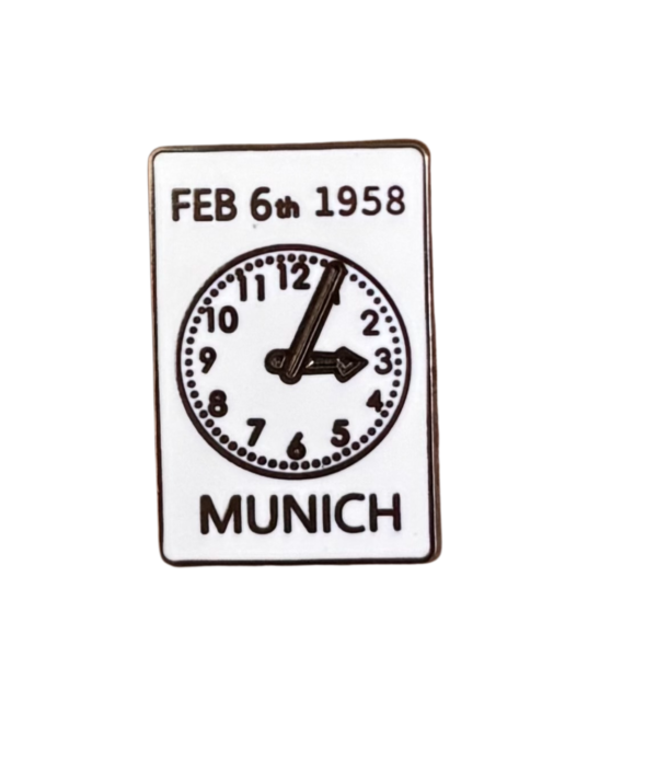 1958 MUNICH CLOCK MEMORIAL BADGE