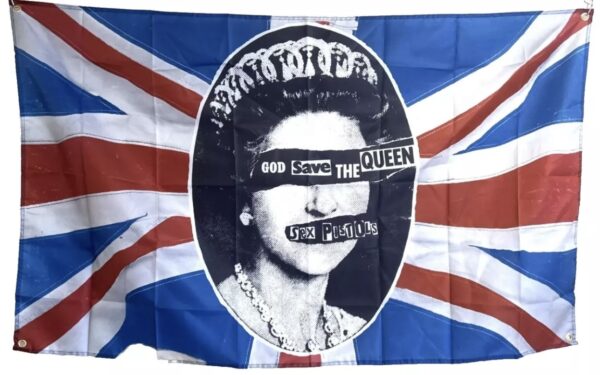 SEX PISTOLS GOD SAVE THE QUEEN FLAG