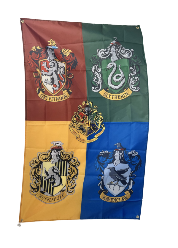 HARRY POTTER HOGWARTS HOUSE FLAG 5x3