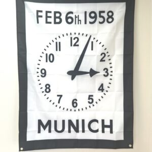 MAN UNITED FLAG MUNICH CLOCK MEMORIAL