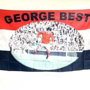 GEORGE BEST ICONIC IMAGE FLAG