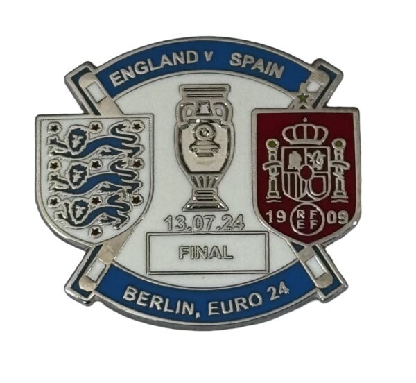 ENGLAND SPAIN EURO 2024 FINAL BADGE