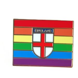 ENGLAND PRIDE PIN BADGE LIONESSES LGBTQ