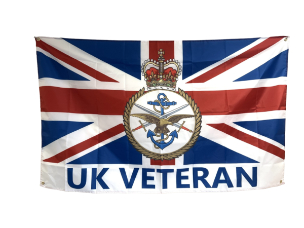 UK MILITARY VETERAN FLAG 5x3