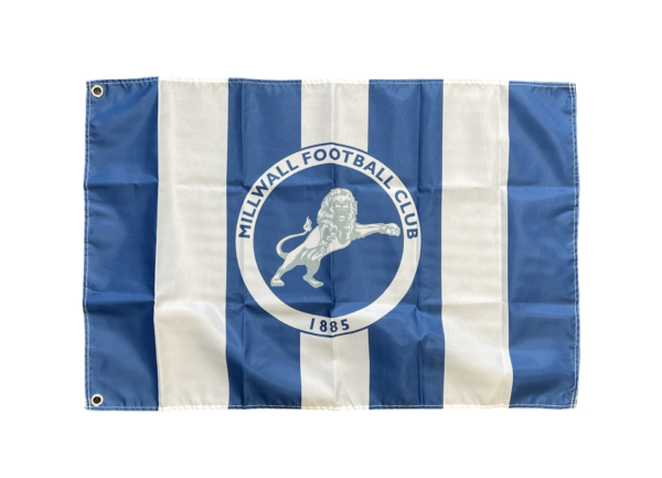 MILLWALL STRIPED FOOTBALL SOUVENIR FLAG 3x2