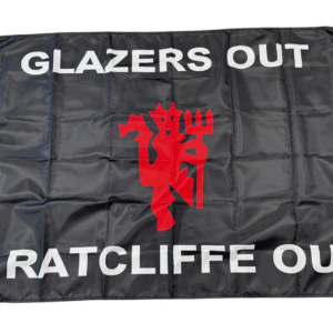 GLAZERS OUT RATCLIFFE FLAG MAN UTD