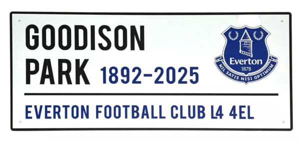 EVERTON FAREWELL GOODISON PARK PLAQUE