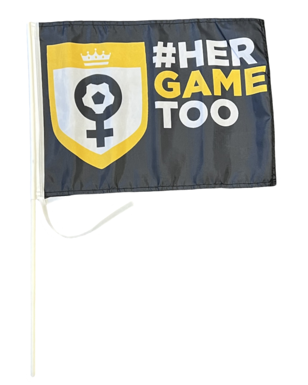 HERGAMETOO FOOTBALL HAND FLAG