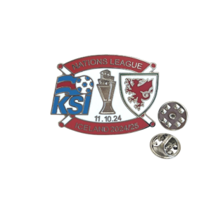 ICELAND v WALES PIN BADGE