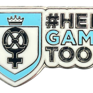 HERGAMETOO ICE HOCKEY OFFICIAL ENAMEL PIN BADGE