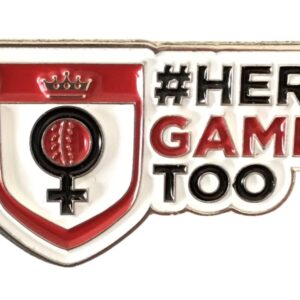 HERGAMETOO CRICKET PIN BADGE