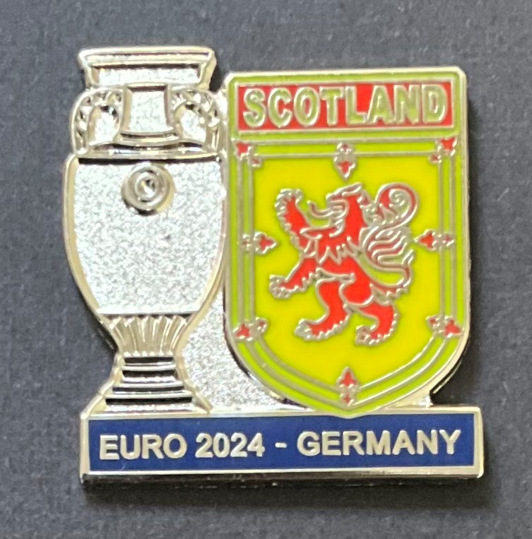 SCOTLAND EURO 2024 SOUVENIR ENAMEL PIN BADGE TARTAN ARMY The