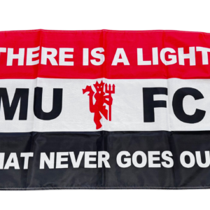 THERE IS A LIGHT MUFC FLAG