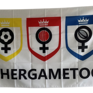 HERGAMETOO OFFICIAL TRIPLE LOGO FLAG