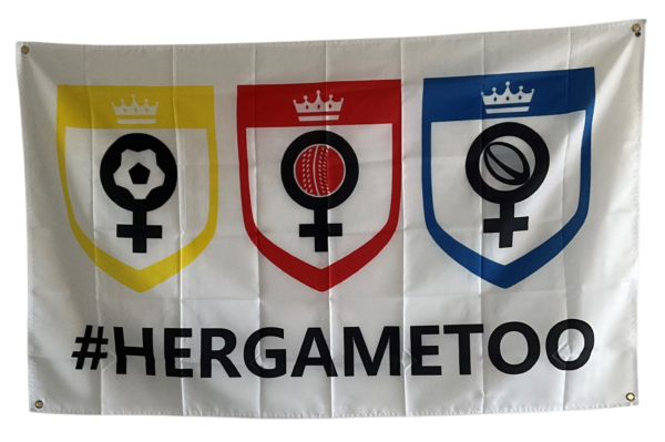 HERGAMETOO OFFICIAL TRIPLE LOGO FLAG