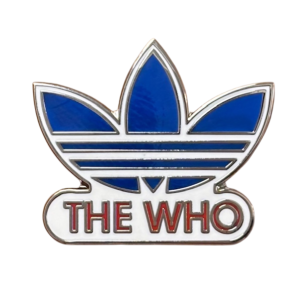 THE WHO ADIDAS TREFOIL PIN BADGE