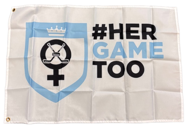 HERGAMETOO ICE HOCKEY OFFICIAL FLAG 3x2