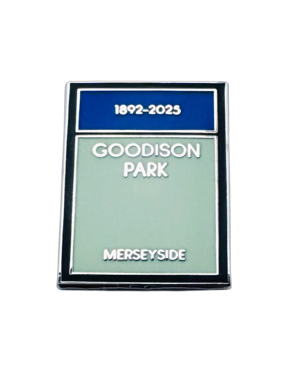 EVERTON FAREWELL GOODISON MONOPOLY BADGE