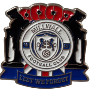 MILLWALL LEST WE FORGET PIN BADGE