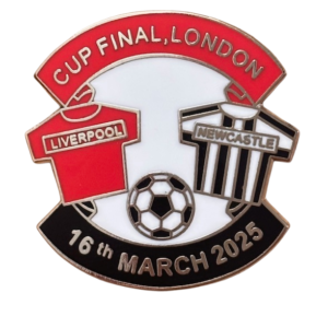 NEWCASTLE V LIVERPOOL LEAGUE CUP FINAL BADGE