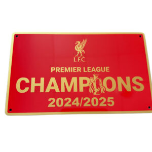 LIVERPOOL CHAMPIONS WALL PLAQUE 2025