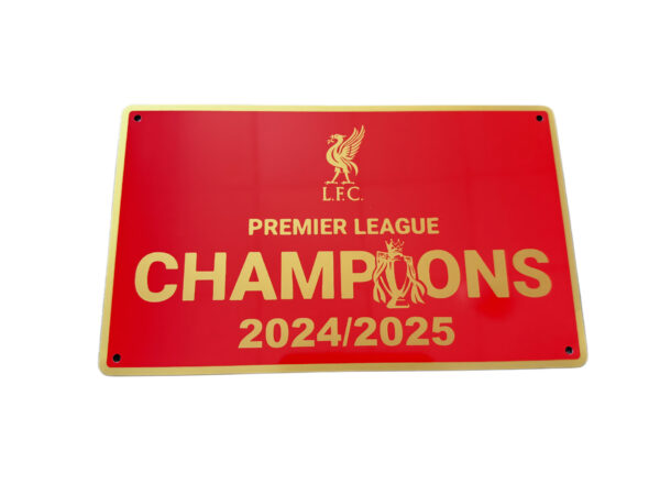 LIVERPOOL CHAMPIONS WALL PLAQUE 2025