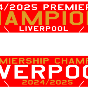 LIVERPOOL CHAMPIONS OF ENGLAND 2024/25 SCARF