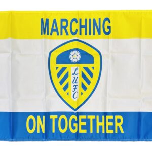 LEEDS UNITED FLAG MARCHING ON TOGETHER